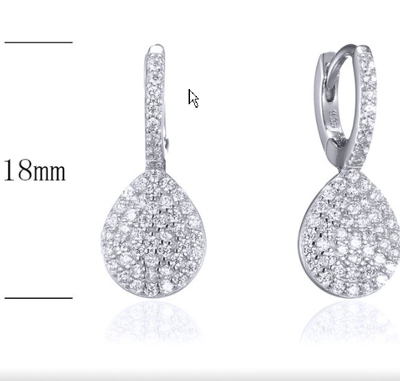 SE24397, Ladies' Moissanite Ring, S925, Rhodium Plated, White, 1.5g