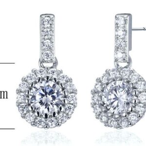 SE18078, Ladies' Moissanite Ring, S925, Rhodium Plated, White, 2.83g
