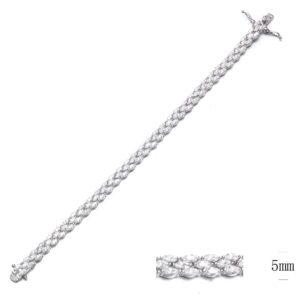 SB07636, Ladies' Moissanite Ring, S925, Rhodium Plated, White, 13.92g