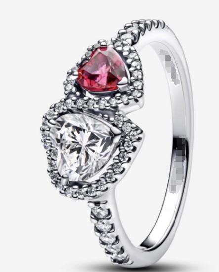 SJ60751, Ladies' Moissanite Ring, S925, Rhodium Plated, White, 3.39g