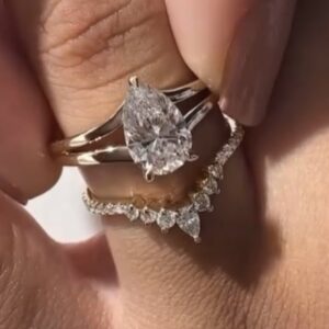 SJ60762, Ladies' Moissanite Ring, S925, Rhodium Plated, White, 5.49g