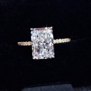 SJ60766, Ladies' Moissanite Ring, S925, Rhodium Plated, White, 3.72g