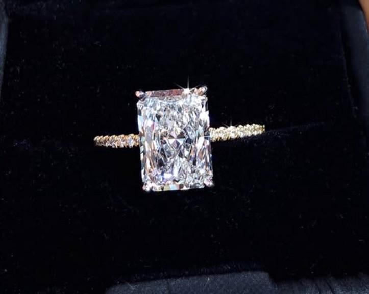 SJ60766, Ladies' Moissanite Ring, S925, Rhodium Plated, White, 3.72g