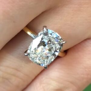 SJ60769, Ladies' Moissanite Ring, S925, Rhodium Plated, White, 3.51g