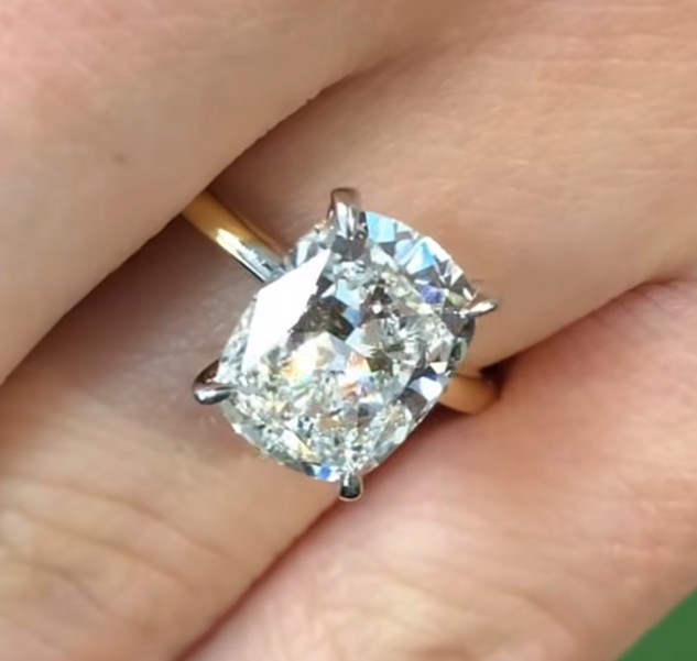 SJ60769, Ladies' Moissanite Ring, S925, Rhodium Plated, White, 3.51g