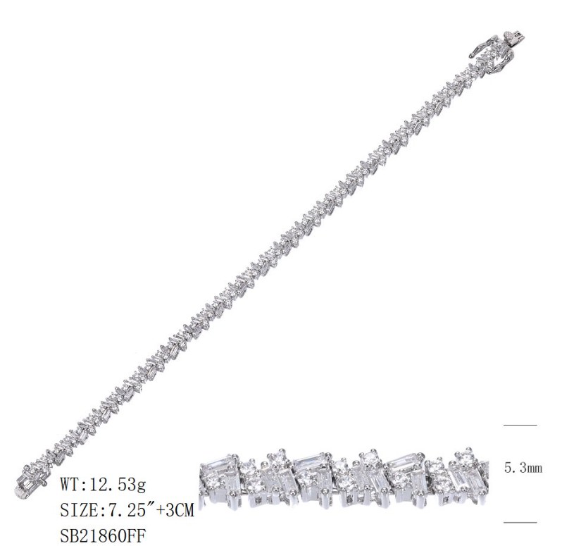 SB21860, Ladies' Moissanite Ring, S925, Rhodium Plated, White, 11.94g