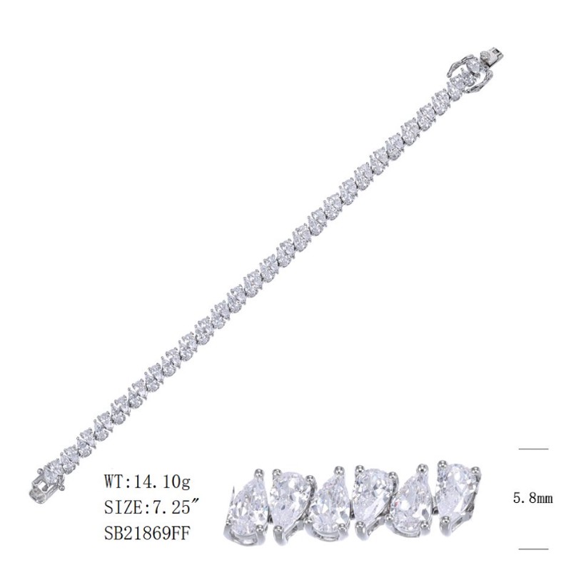 SB21869, Ladies' Moissanite Ring, S925, Rhodium Plated, White, 14.45g