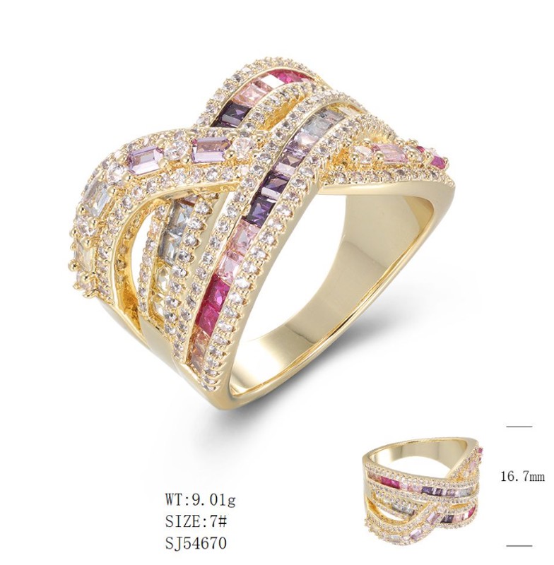 SJ54670, Ladies' Moissanite Ring, S925, Rhodium Plated, White, 9.48g