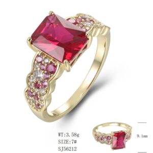SJ56212, Ladies' Moissanite Ring, S925, Rhodium Plated, White, 3.17g