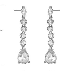SE39004, Ladies' Moissanite Ring, S925, Rhodium Plated, White, 3.38g