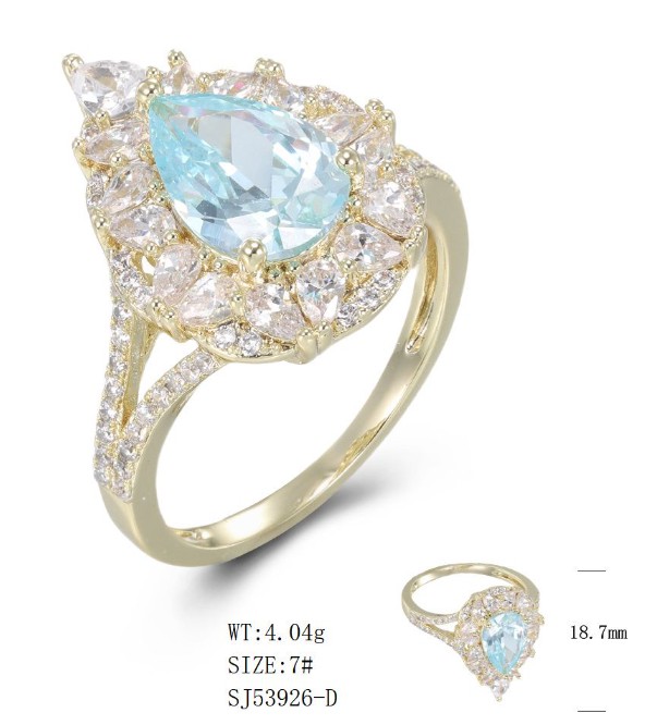 SJ53926, Ladies' Moissanite Ring, S925, Rhodium Plated, White, 4.4g
