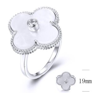 SJ35866, Ladies' Moissanite Ring, S925, Rhodium Plated, White, 4.79g