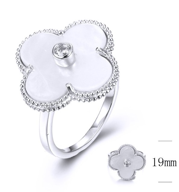 SJ35866, Ladies' Moissanite Ring, S925, Rhodium Plated, White, 4.79g
