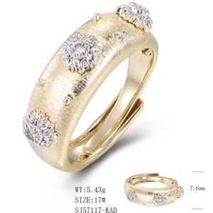 SJ57117, Ladies' Moissanite Ring, S925, Rhodium Plated, White, 5.62g