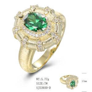 SJ53930, Ladies' Moissanite Ring, S925, Rhodium Plated, White, 6.23g