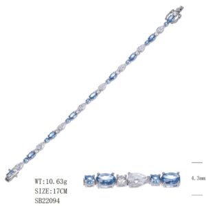SB22094, Ladies' Moissanite Ring, S925, Rhodium Plated, White, 10.59g