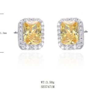 SE57471, Ladies' Moissanite Ring, S925, Rhodium Plated, White, 3.23g