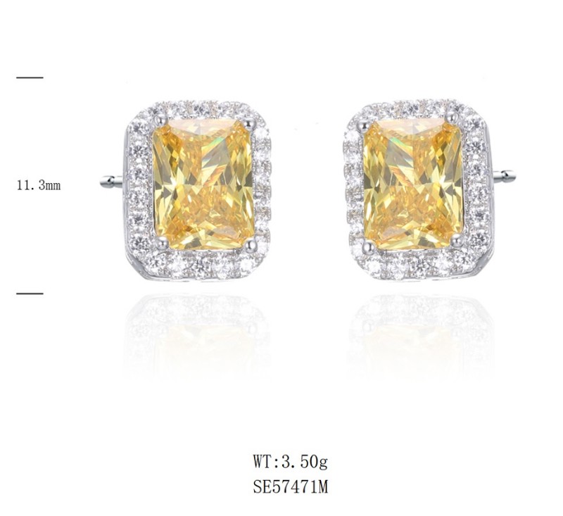 SE57471, Ladies' Moissanite Ring, S925, Rhodium Plated, White, 3.23g