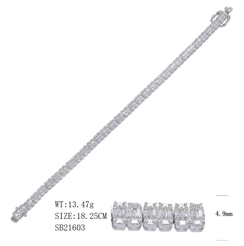 SB21603, Ladies' Moissanite Ring, S925, Rhodium Plated, White, 13.48g