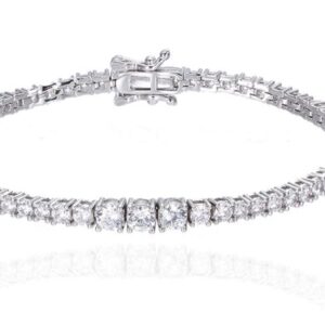 SB16559, Ladies' Moissanite Ring, S925, Rhodium Plated, White, 10.39g