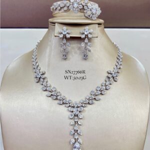 SN27766, Ladies' Moissanite Ring, S925, Rhodium Plated, White, 50.03g