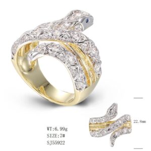 SJ55922, Ladies' Moissanite Ring, S925, Rhodium Plated, White, 7.75g