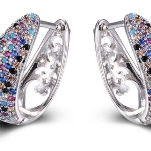 SE21325-C, Ladies' Moissanite Ring, S925, Rhodium + Black Rhodium Plated, White, 7.63g