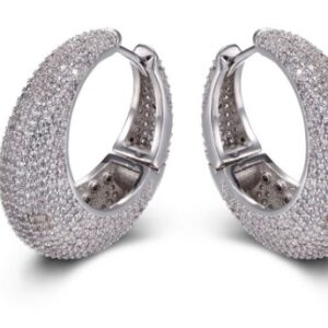 SE20973-C, Ladies' Moissanite Ring, S925, Rhodium + Black Rhodium Plated, White, 14.91g