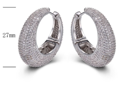 SE20973-C, Ladies' Moissanite Ring, S925, Rhodium + Black Rhodium Plated, White, 14.91g