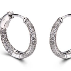 SE19989-C, Ladies' Moissanite Ring, S925, Rhodium + Black Rhodium Plated, White, 4.34g