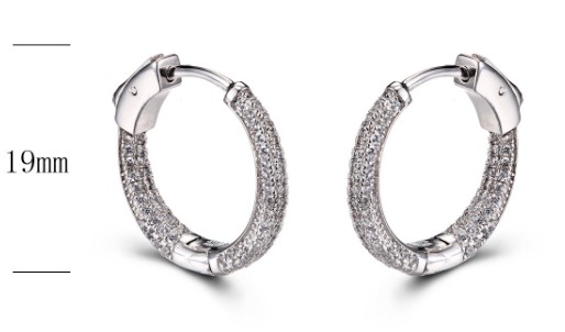 SE19989-C, Ladies' Moissanite Ring, S925, Rhodium + Black Rhodium Plated, White, 4.34g