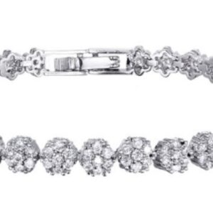 SB06608, Ladies' Moissanite Ring, S925, Rhodium Plated, White, 7.54g