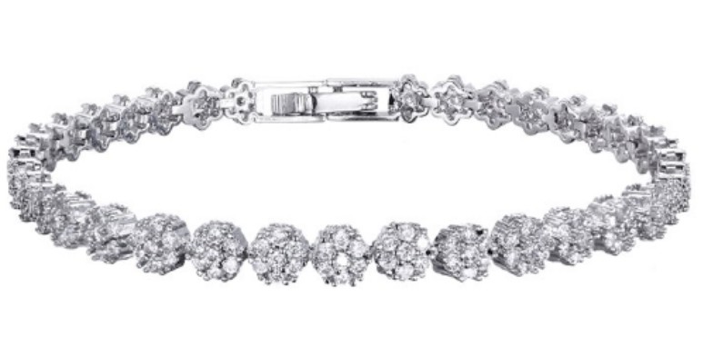 SB06608, Ladies' Moissanite Ring, S925, Rhodium Plated, White, 7.54g