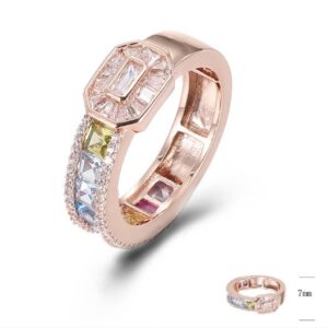 SJ44074, Ladies' Moissanite Ring, S925, Rhodium Plated, White, 4.53g