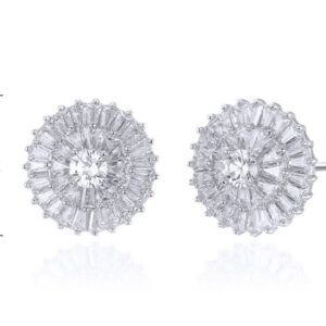 SE22224, Ladies' Moissanite Ring, S925, Rhodium Plated, White, 4.52g
