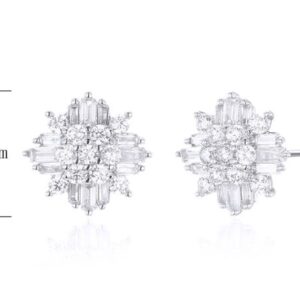 SE22197, Ladies' Moissanite Ring, S925, Rhodium Plated, White, 2.28g