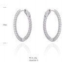 SE48736莫桑, Ladies' Moissanite Ring, S925, Rhodium Plated, White, 6.17g