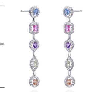 SE40476, Ladies' Moissanite Ring, S925, Rhodium Plated, White, 5.45g