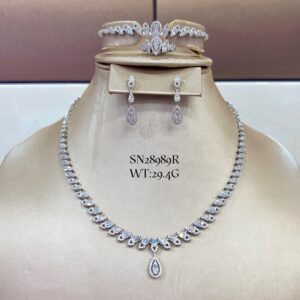 SN28989, Ladies' Moissanite Ring, S925, Rhodium Plated, White, 29.4g