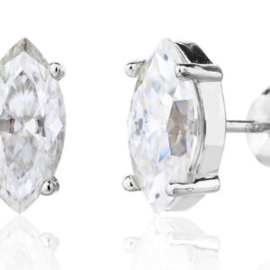 SE65783莫桑, Ladies' Moissanite Ring, S925, Rhodium Plated, White, 1.32g