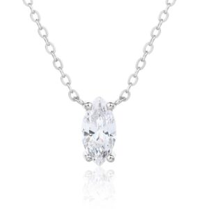 SN33016莫桑, Ladies' Moissanite Ring, S925, Rhodium Plated, White, 2.51g