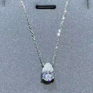 SN19582莫桑, Ladies' Moissanite Ring, S925, Rhodium Plated, White, 3.01g