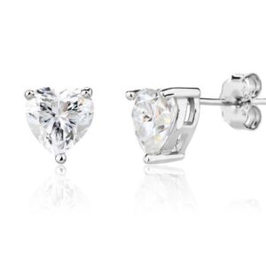 SE65785莫桑, Ladies' Moissanite Ring, S925, Rhodium Plated, White, 1.35g