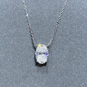 SN06932莫桑, Ladies' Moissanite Ring, S925, Rhodium Plated, White, 3.11g