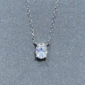 SN33019莫桑, Ladies' Moissanite Ring, S925, Rhodium Plated, White, 2.29g