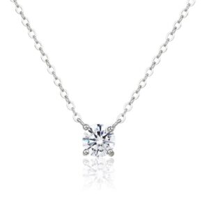 SN29950莫桑, Ladies' Moissanite Ring, S925, Rhodium Plated, White, 2.22g