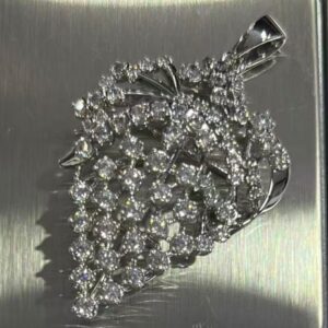 SZ37256, Ladies' Moissanite Ring, S925, Rhodium Plated, White, 8.58g