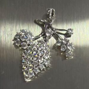 SZ37257, Ladies' Moissanite Ring, S925, Rhodium Plated, White, 3.49g
