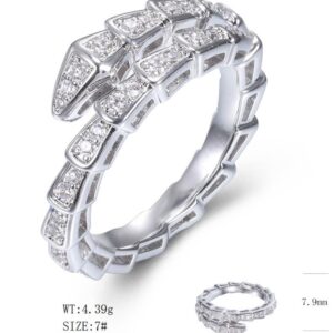 SJ59850, Ladies' Moissanite Ring, S925, Rhodium Plated, White, 3.88g