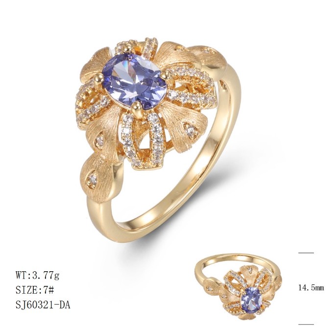 SJ60321, Ladies' Moissanite Ring, S925, Rhodium Plated, White, 3.51g